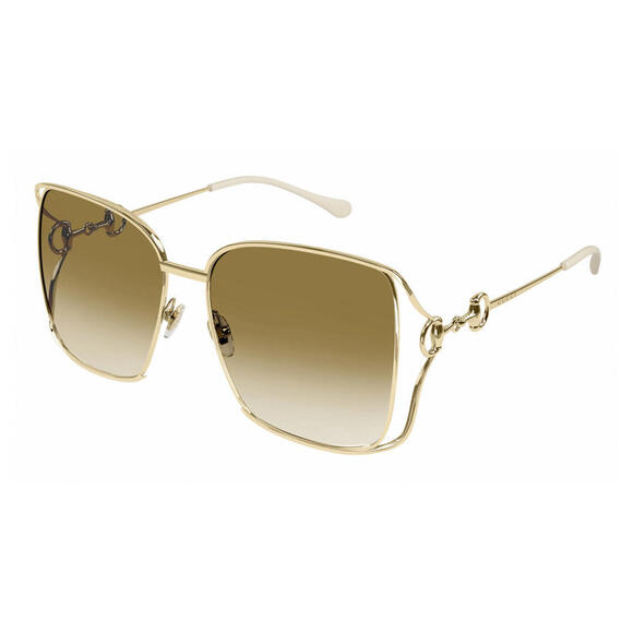 GUCCI | NEW | 1020S | 1020S - 004 | GOLD | GRADIENT BROWN - Picture 1 of 3